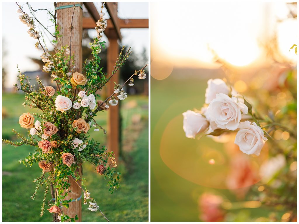 Five Oaks Farm Wedding floral decorations