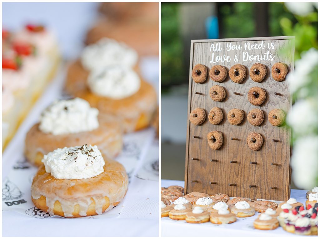 Hornings Hideout wedding dessert donuts